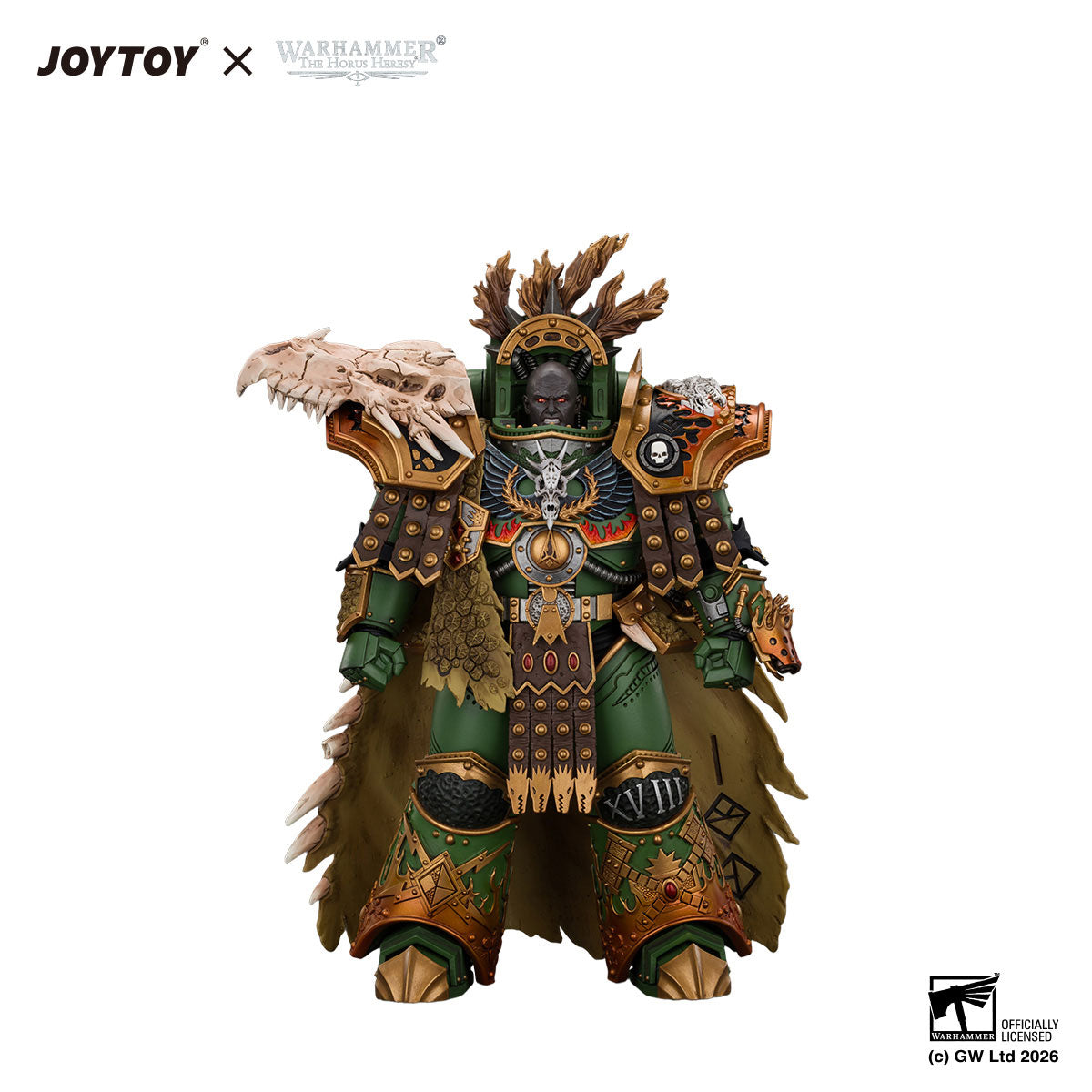JOYTOY Horus Heresy Salamanders Vulkan, Primarch of the XVIIIth Legion figure