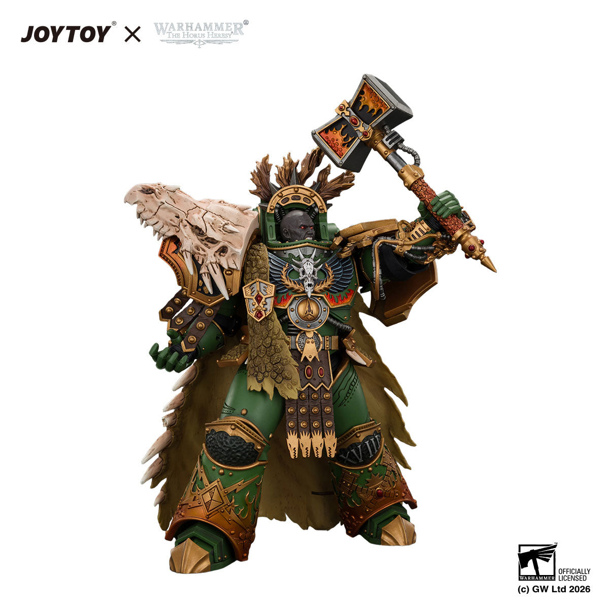 JOYTOY Horus Heresy Salamanders Vulkan, Primarch of the XVIIIth Legion figure