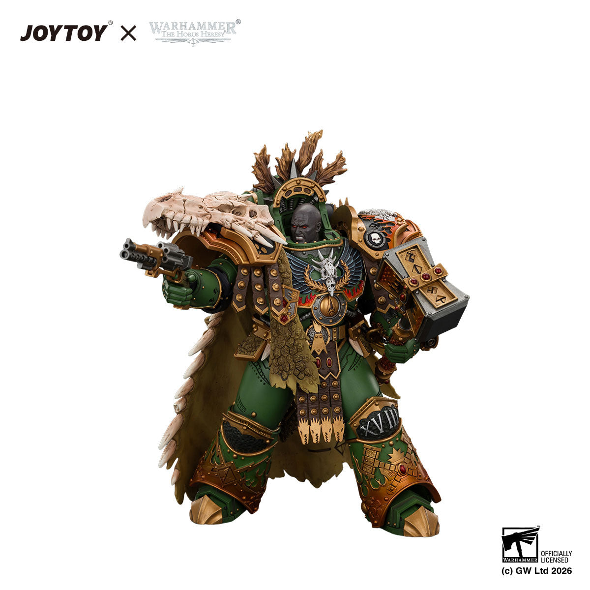 JOYTOY Horus Heresy Salamanders Vulkan, Primarch of the XVIIIth Legion figure