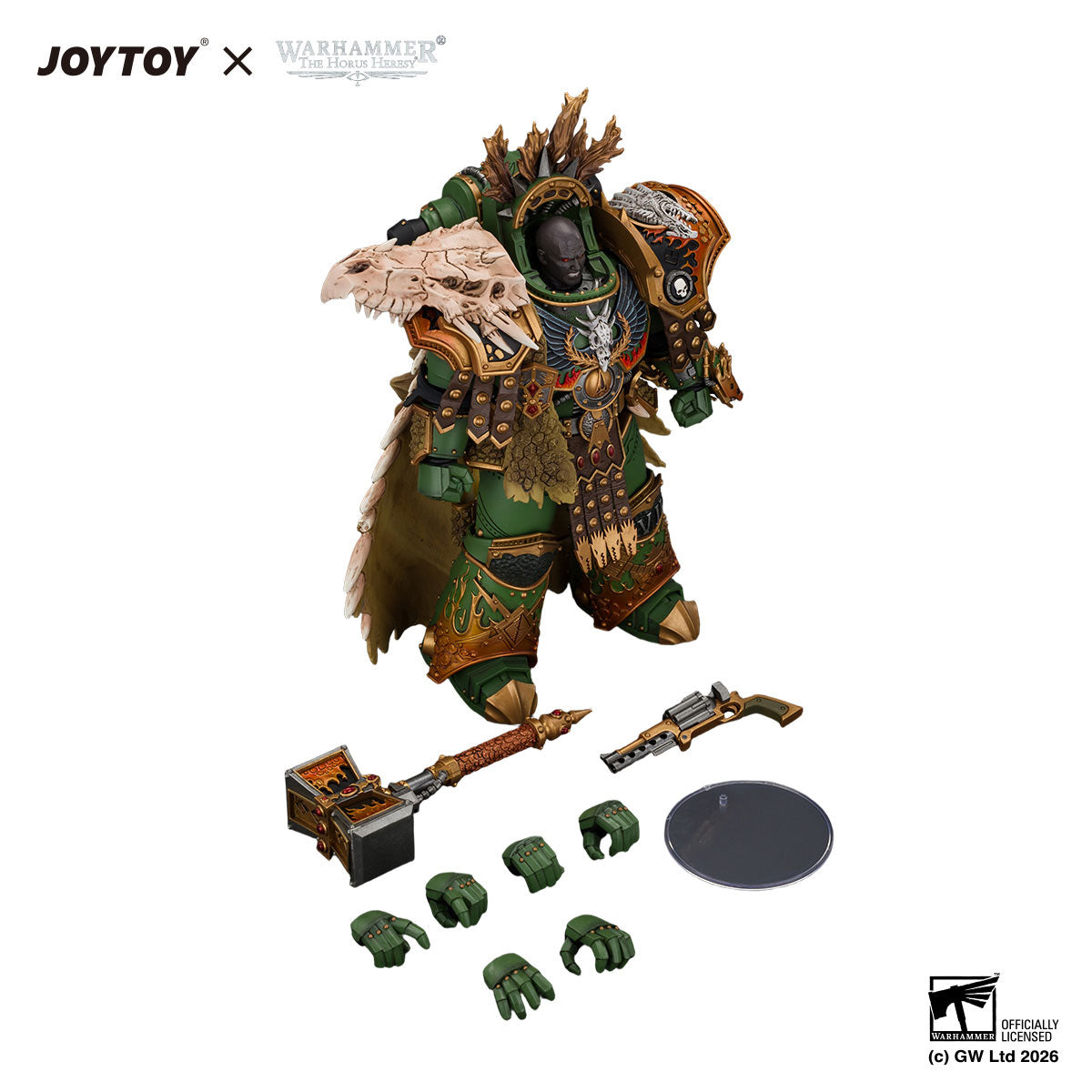 JOYTOY Horus Heresy Salamanders Vulkan, Primarch of the XVIIIth Legion figure