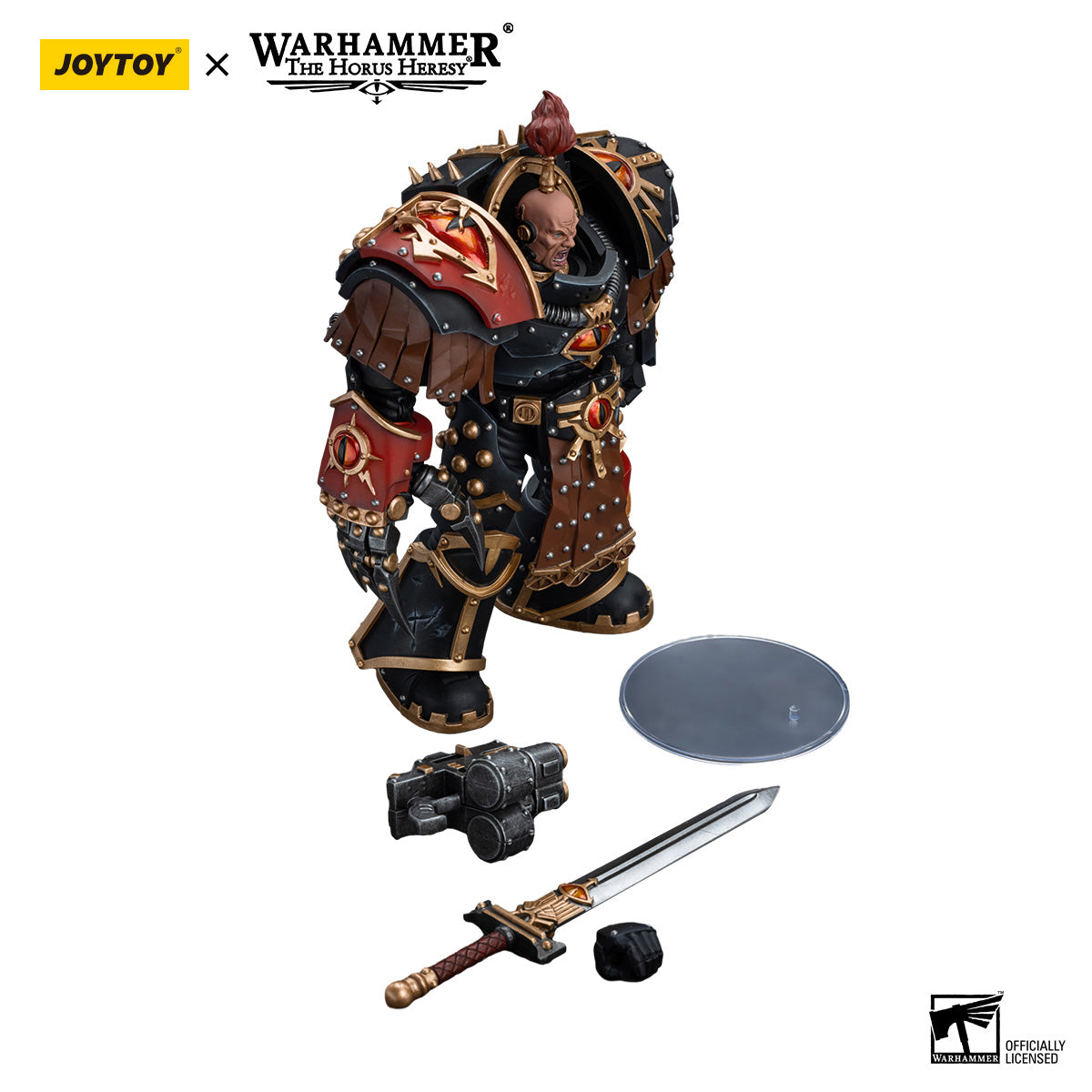 JOYTOY Horus Heresy Sons of Horus Ezekyle Abaddon First Captain of the XVIth Legion figure
