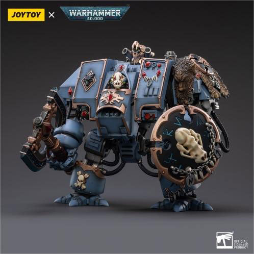 JOYTOY Warhammer 40K Space Wolves Space Marines Space Wolves Venerable Dreadnought Brother Hvor figure