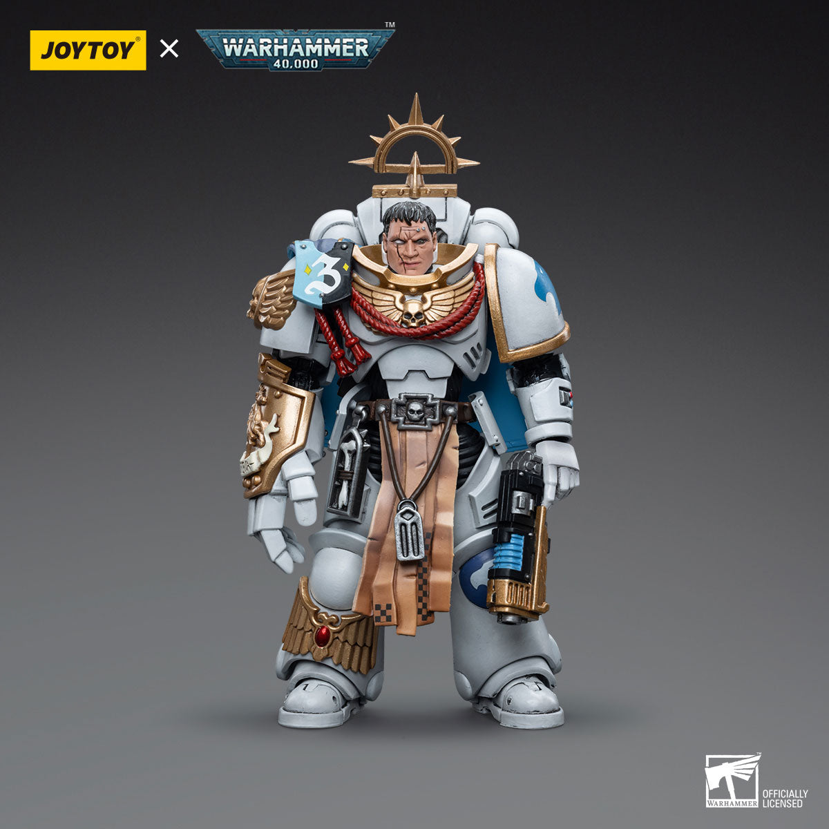 JOYTOY Warhammer 40K White Consuls Space Marines White Consuls Captain Messinius figure