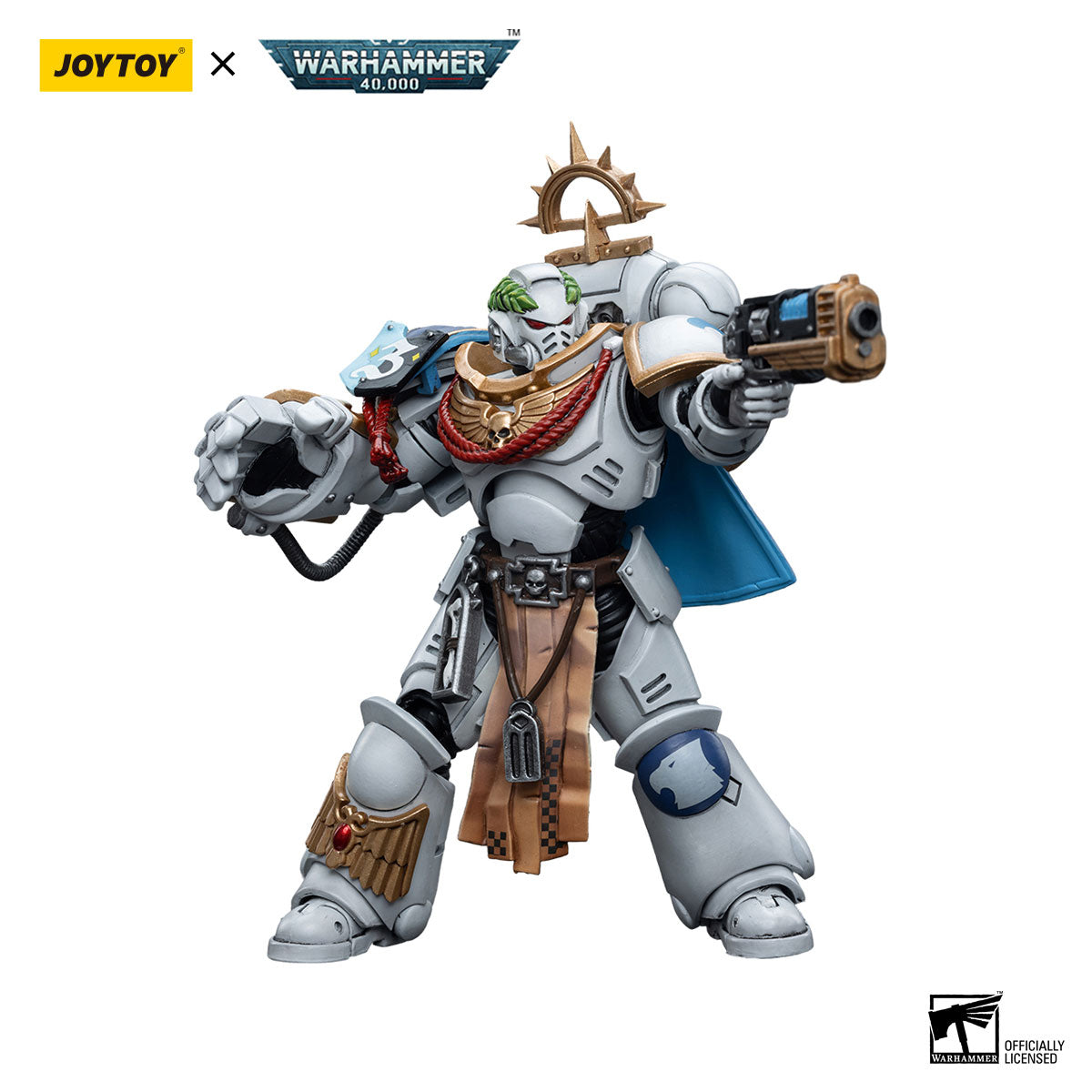 JOYTOY Warhammer 40K White Consuls Space Marines White Consuls Captain Messinius figure