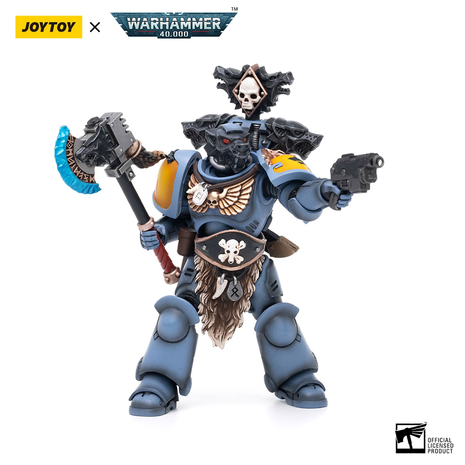 JOYTOY Warhammer 40K Space Wolves Claw Pack Brother Olaf figure