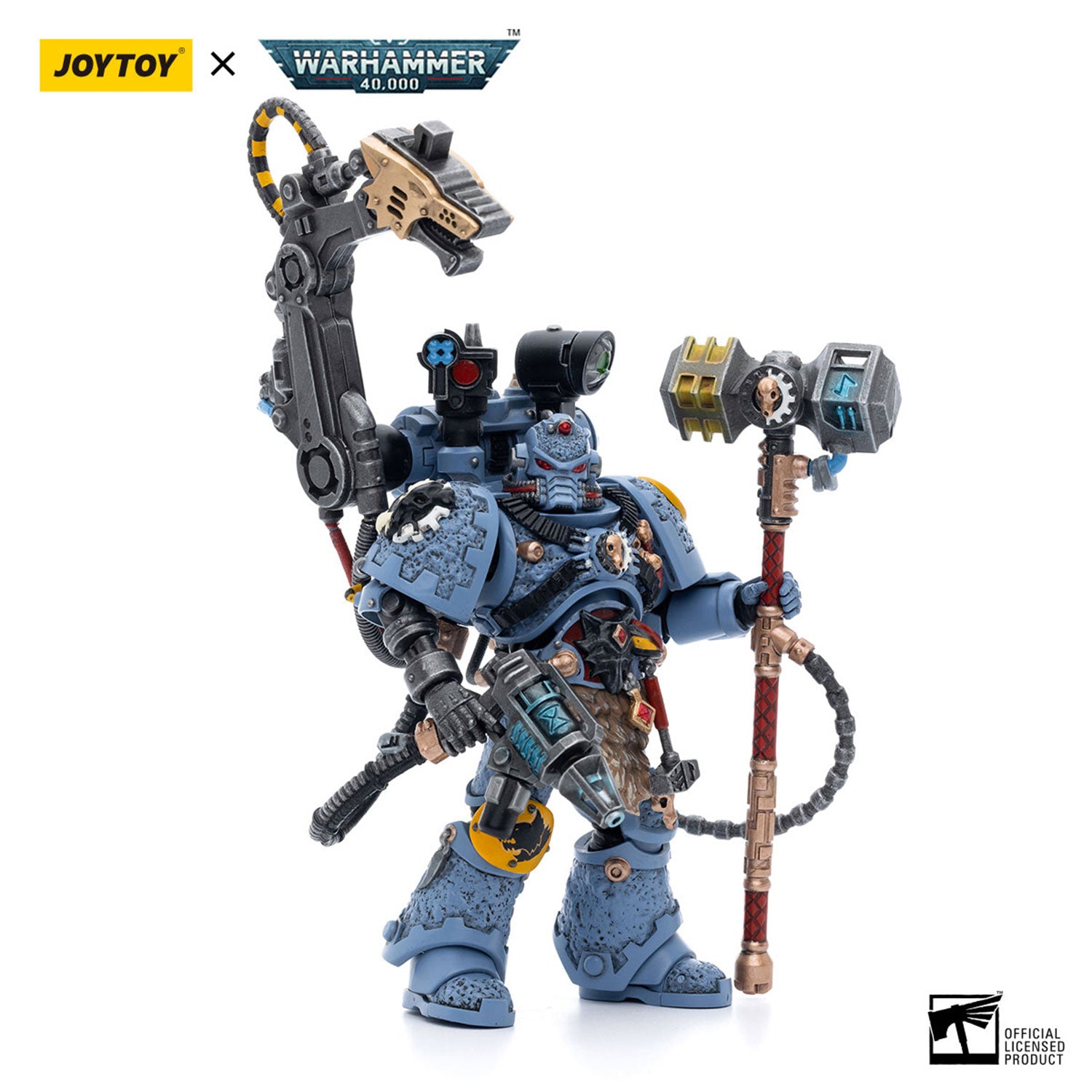 JOYTOY Warhammer 40K Space Wolves Iron Priest Jorin Fellhammer figure