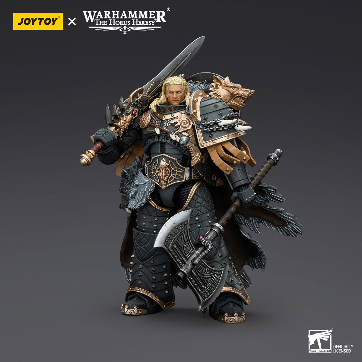 JOYTOY Horus Heresy Space Wolves Leman Russ Primarch of the VIth Legion figure