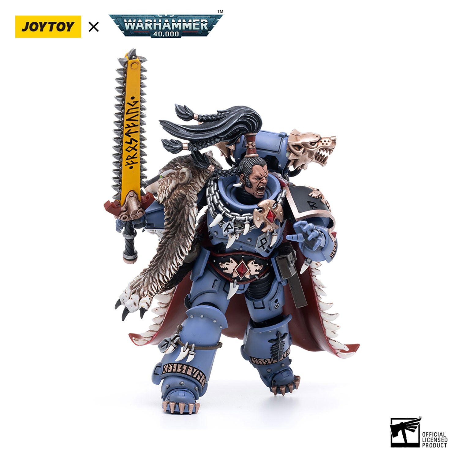 JOYTOY Warhammer 40K Space Wolves Ragnar Blackmane figure