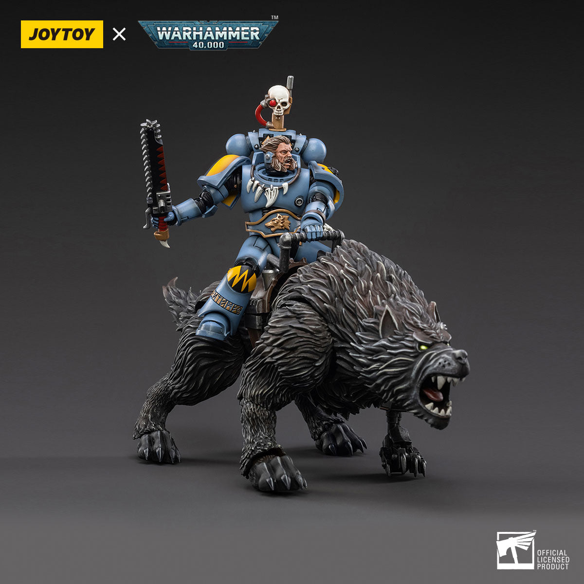 JOYTOY Warhammer 40K Space Wolves Thunderwolf Cavalry Frode figure