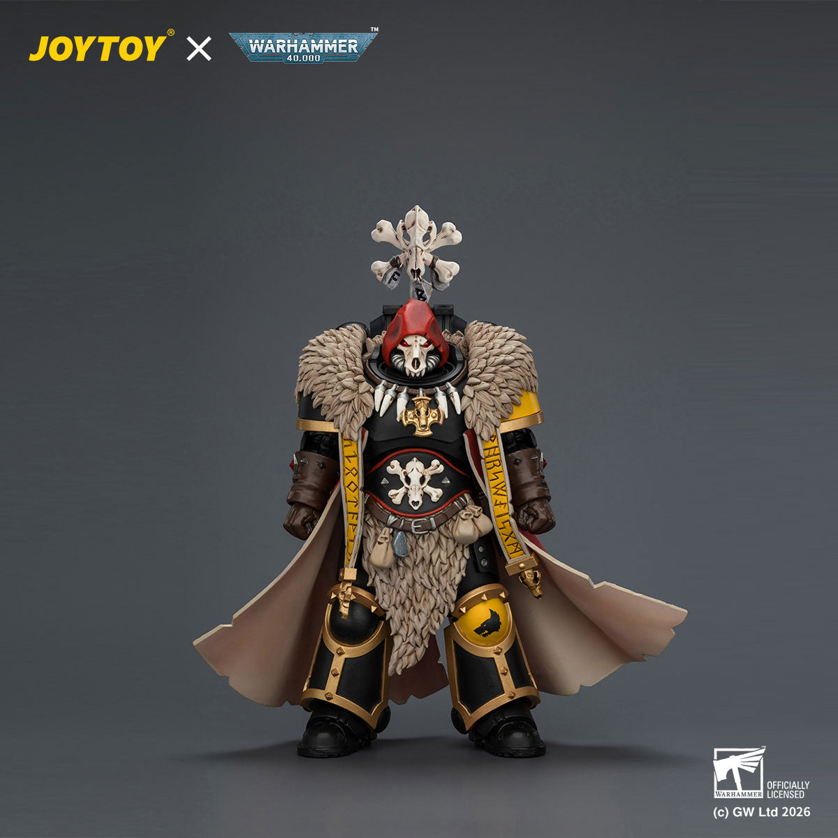 JOYTOY Warhammer 40K Space Wolves Wolf Priest figure