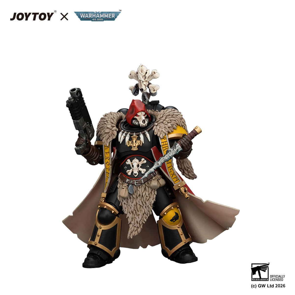 JOYTOY Warhammer 40K Space Wolves Wolf Priest figure