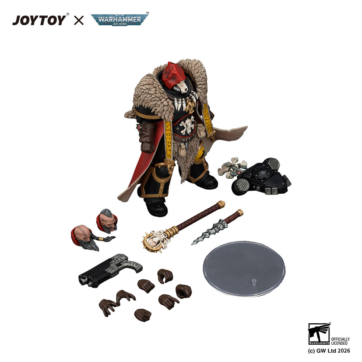 JOYTOY Warhammer 40K Space Wolves Wolf Priest figure