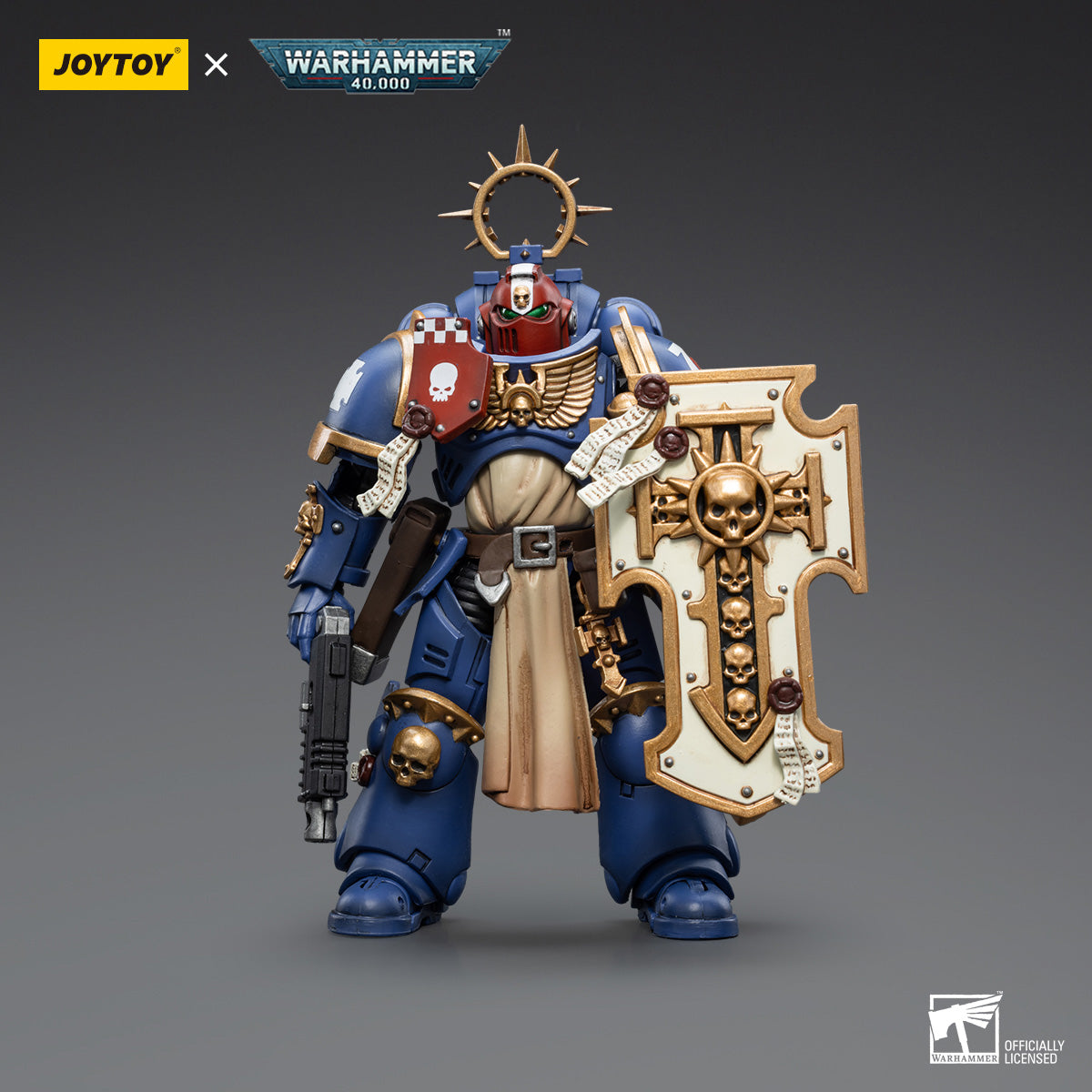 JOYTOY Warhammer 40K Ultramarines Bladeguard Veteran Brother Sergeant Proximo figure