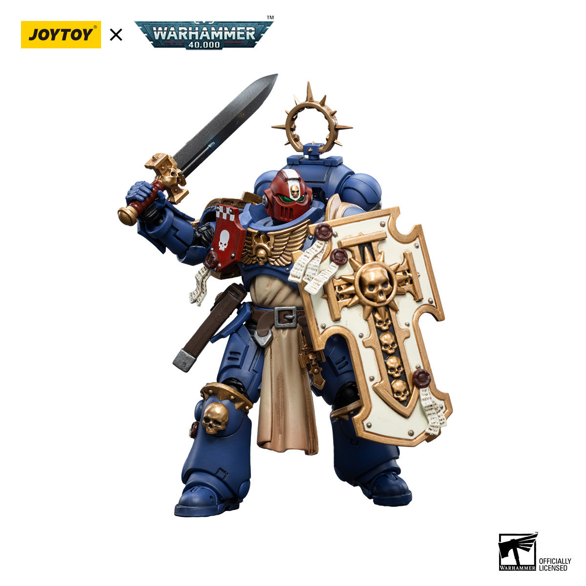 JOYTOY Warhammer 40K Ultramarines Bladeguard Veteran Brother Sergeant Proximo figure
