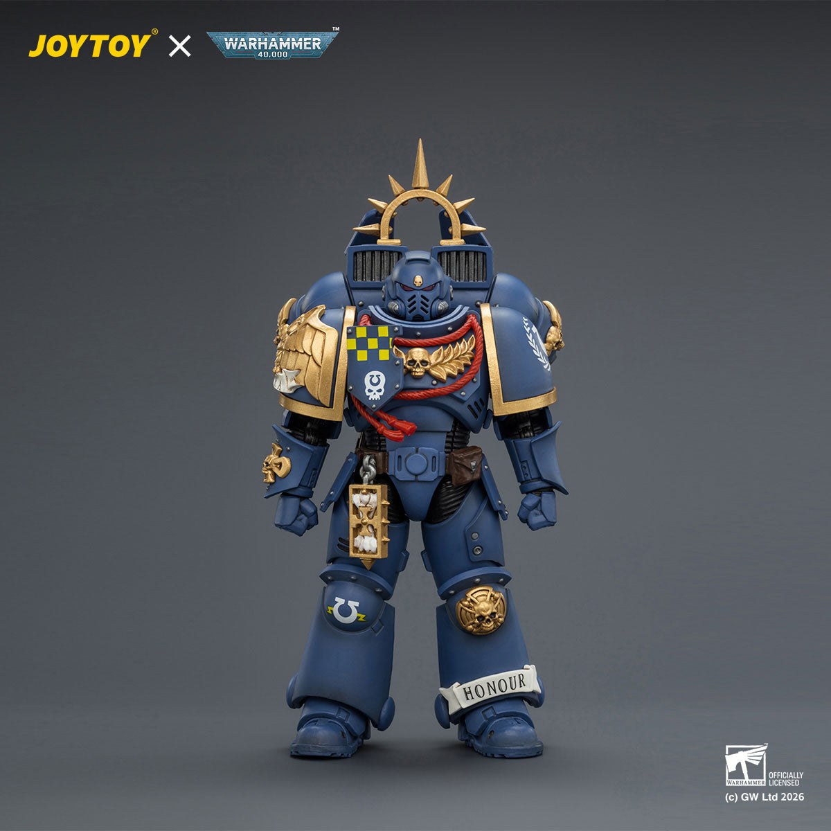 JOYTOY Warhammer 40K Ultramarines Captain figure