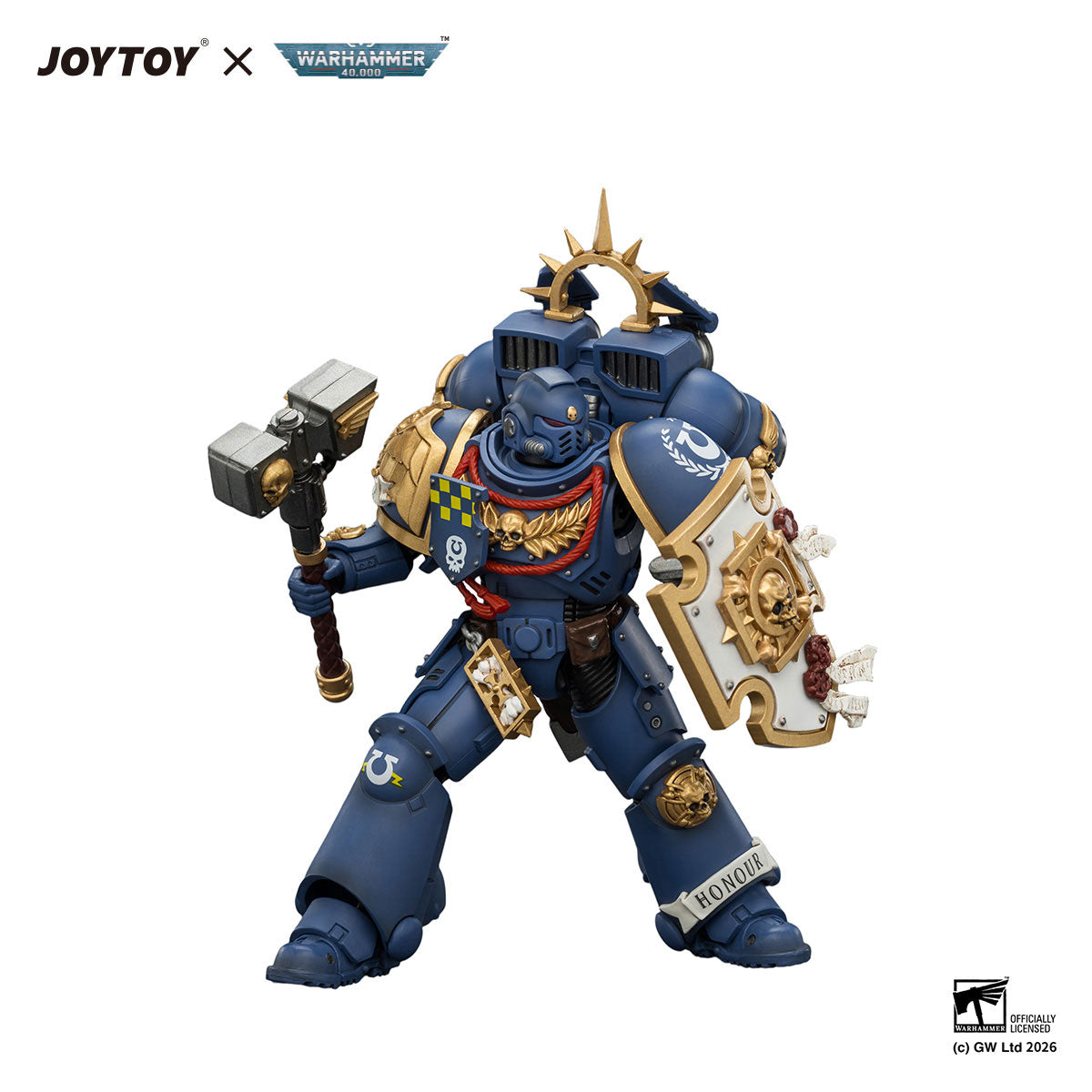 JOYTOY Warhammer 40K Ultramarines Captain figure