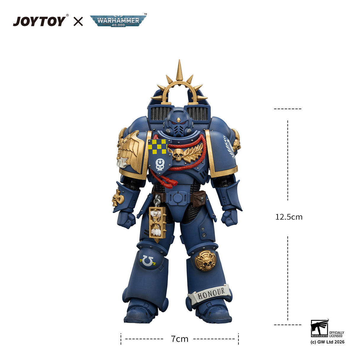 JOYTOY Warhammer 40K Ultramarines Captain figure