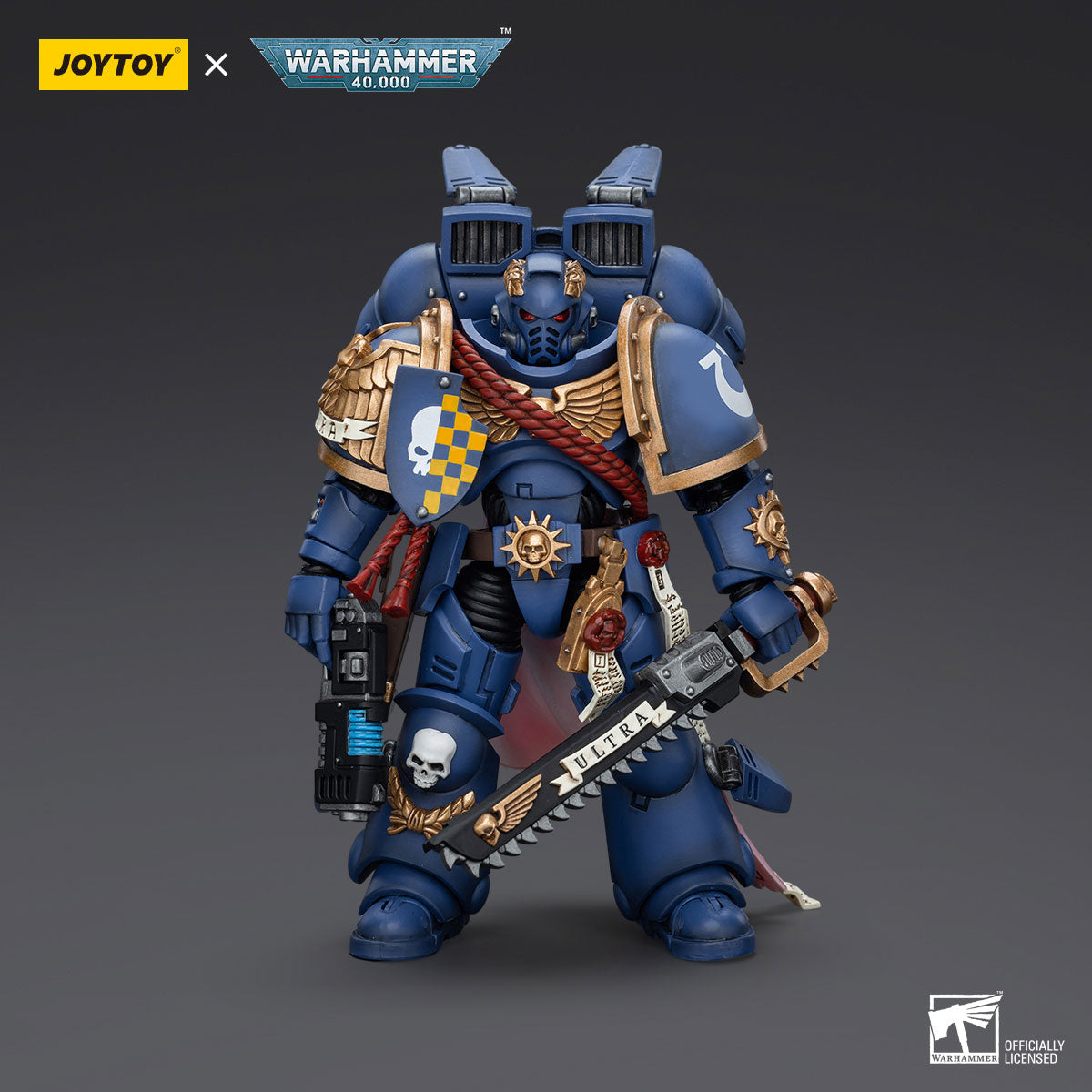 JOYTOY Warhammer 40K Ultramarines Captain figure