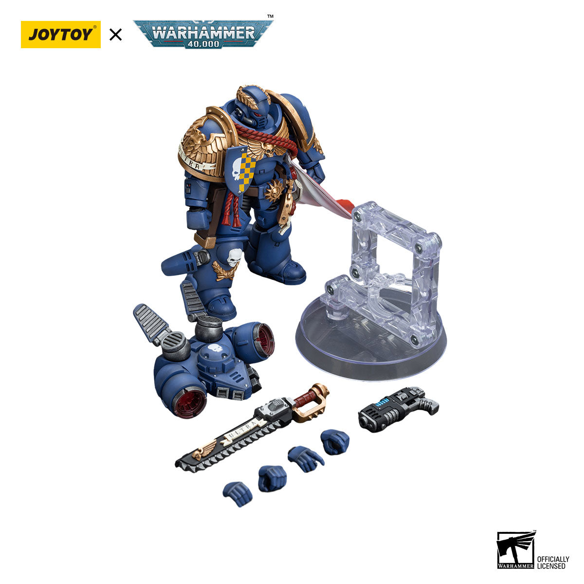 JOYTOY Warhammer 40K Ultramarines Captain figure