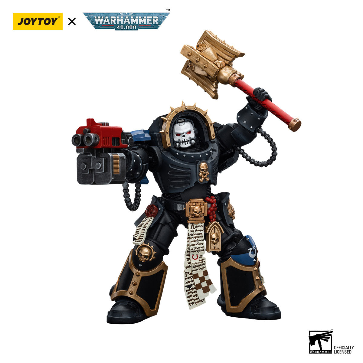 JOYTOY Warhammer 40K Ultramarines Chaplain in Terminator Armour figure