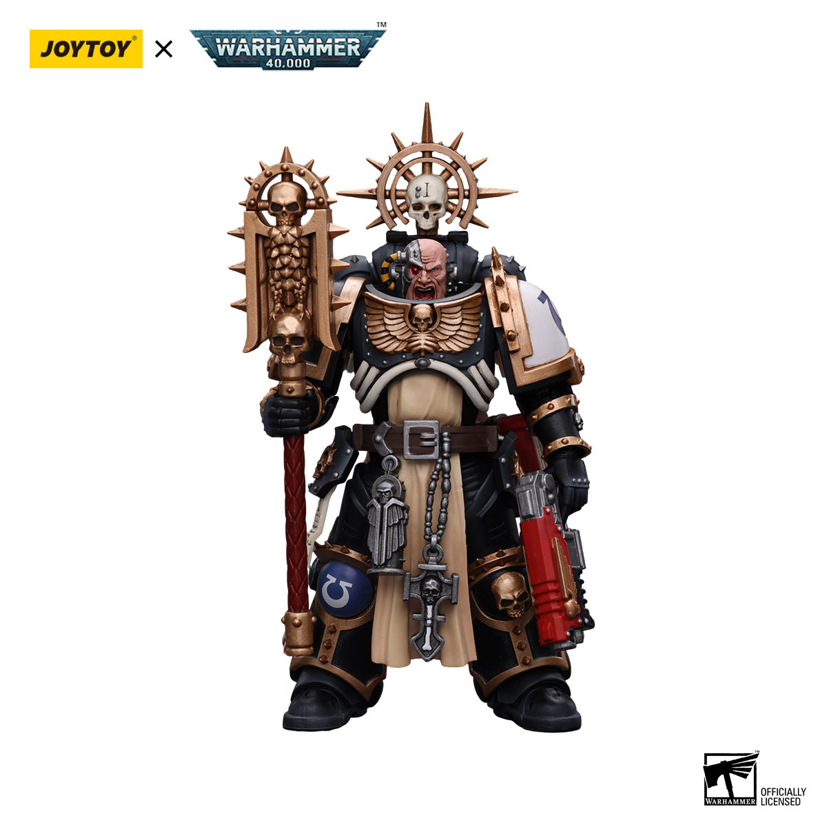 JOYTOY Warhammer 40K Ultramarines Chaplain(Indomitus) figure