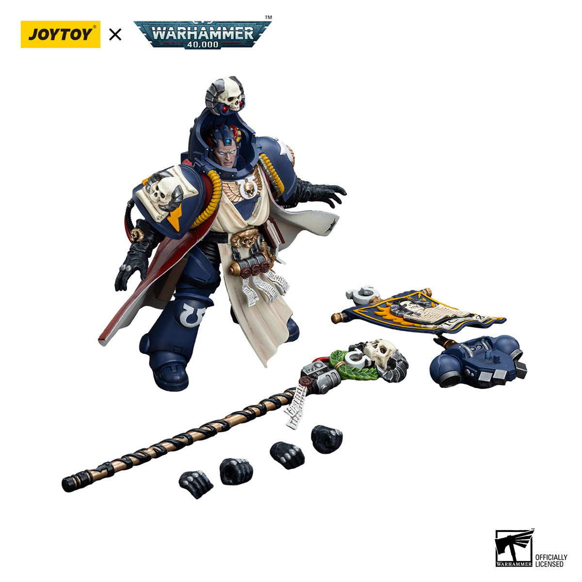 JOYTOY Warhammer 40K Ultramarines Chief Librarian Tigurius figure