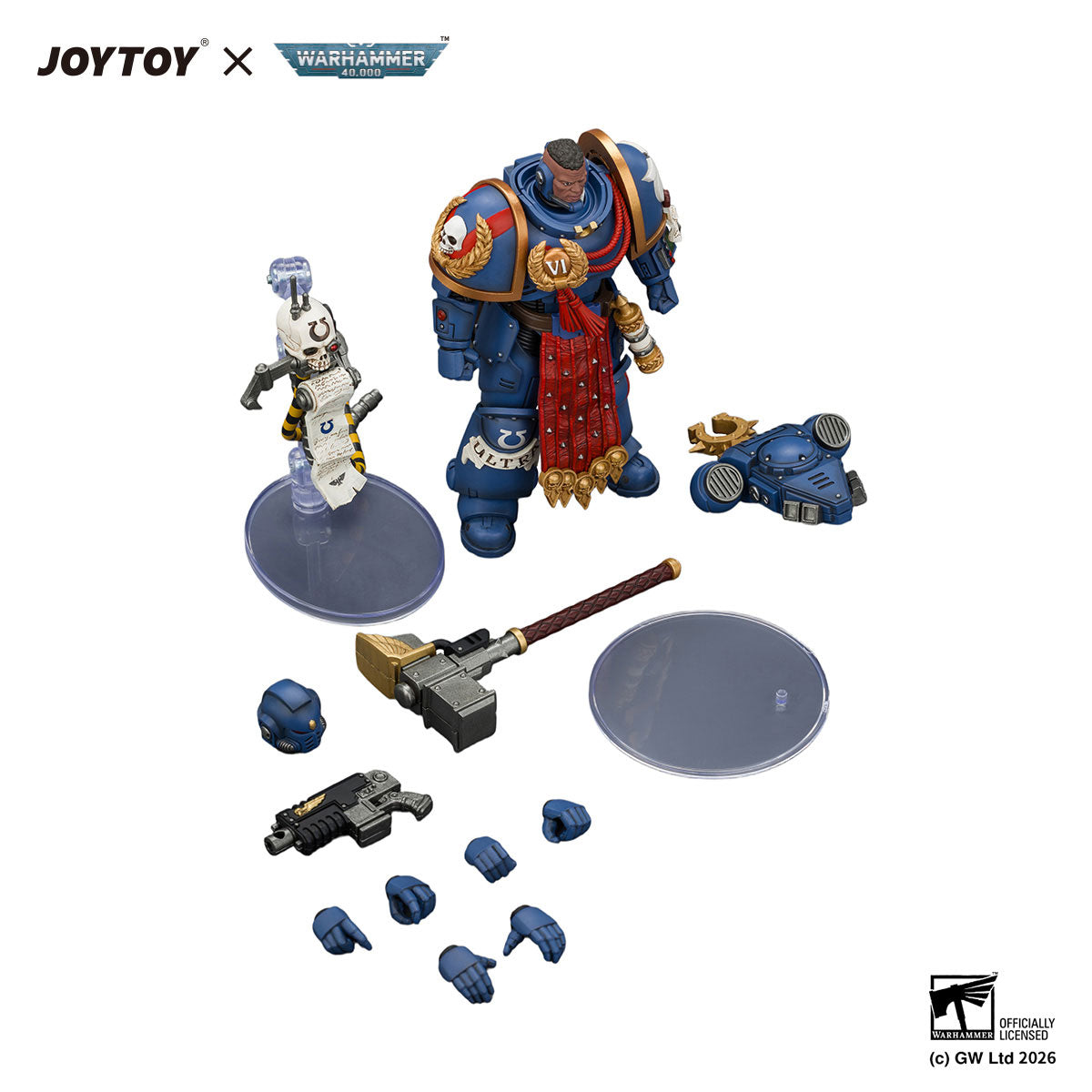 JOYTOY Warhammer 40K Ultramarines Ferren Areios figure