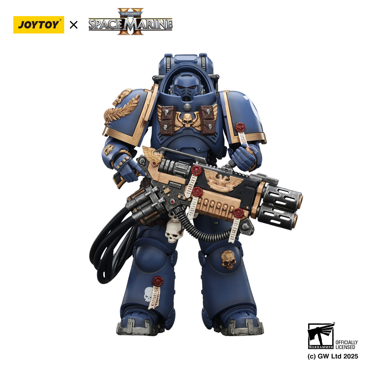 JOYTOY Warhammer 40K Space Marine 2 Ultramarines Heavy Artificer Armor figure
