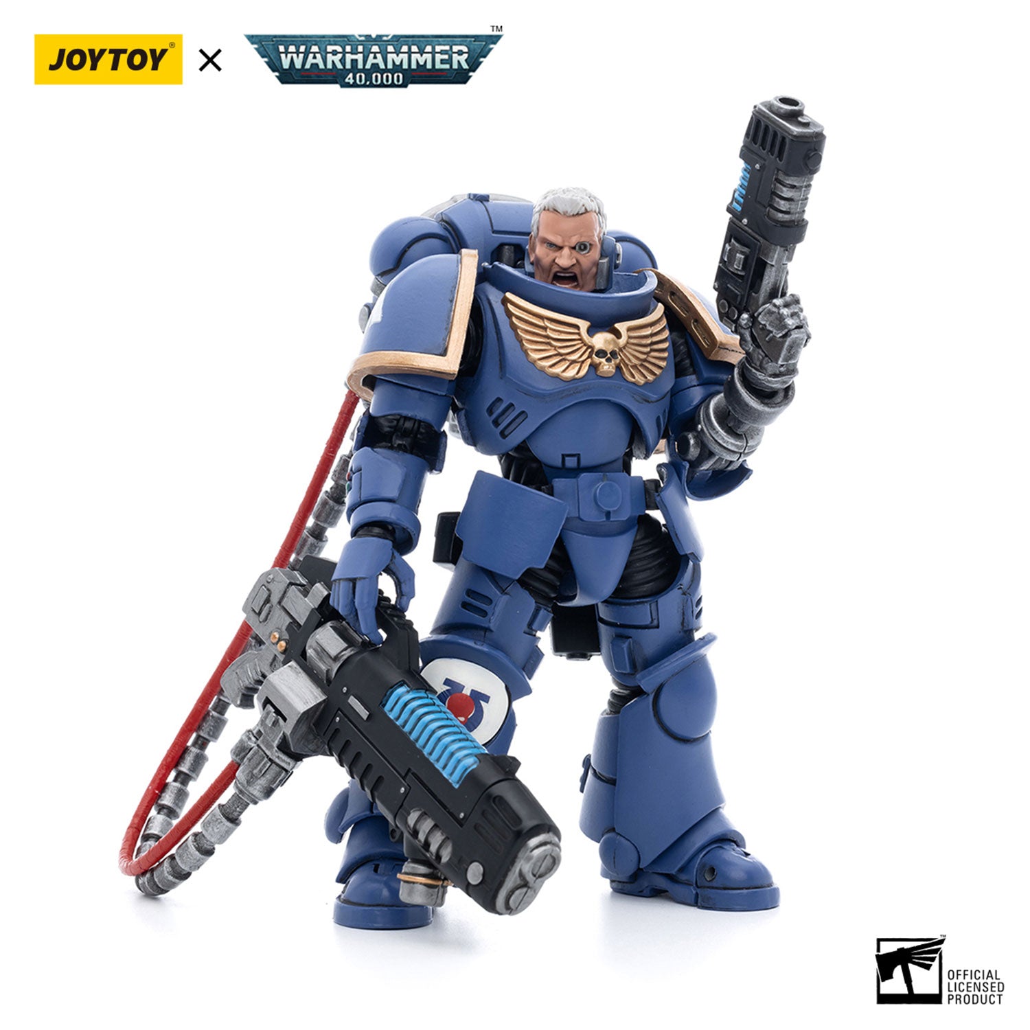 JOYTOY Warhammer 40K Ultramarines Hellblasters Sergeant Ulaxes figure