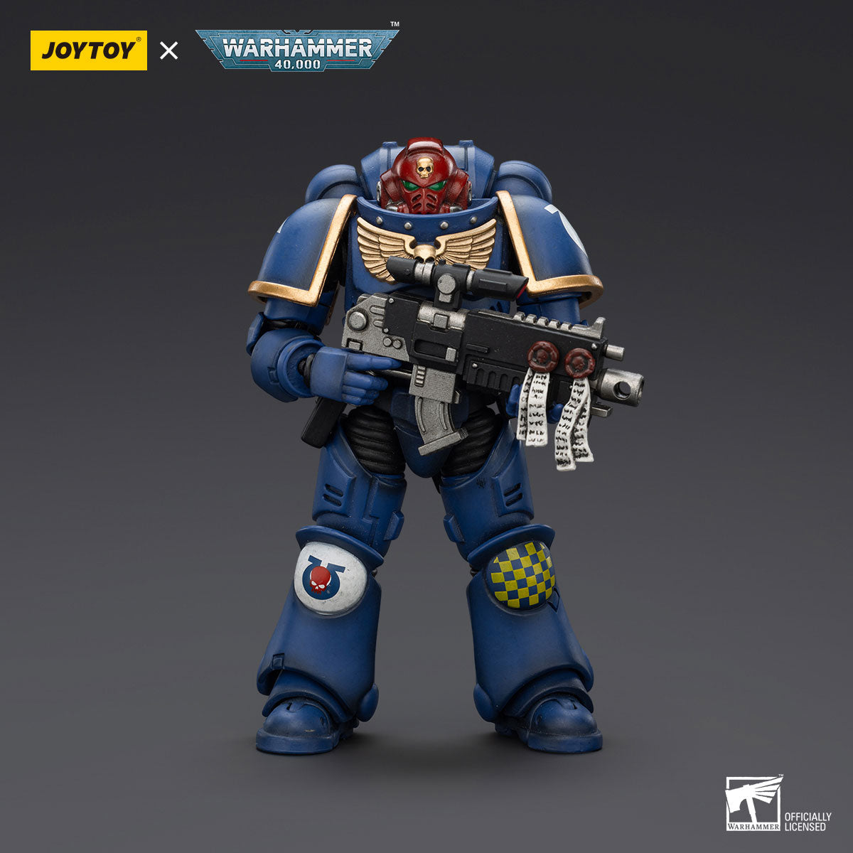 JOYTOY Warhammer 40K Ultramarines Heroes of the Chapter Brother Veteran Sergeant Castor figure