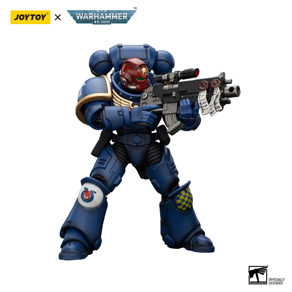 JOYTOY Warhammer 40K Ultramarines Heroes of the Chapter Brother Veteran Sergeant Castor figure