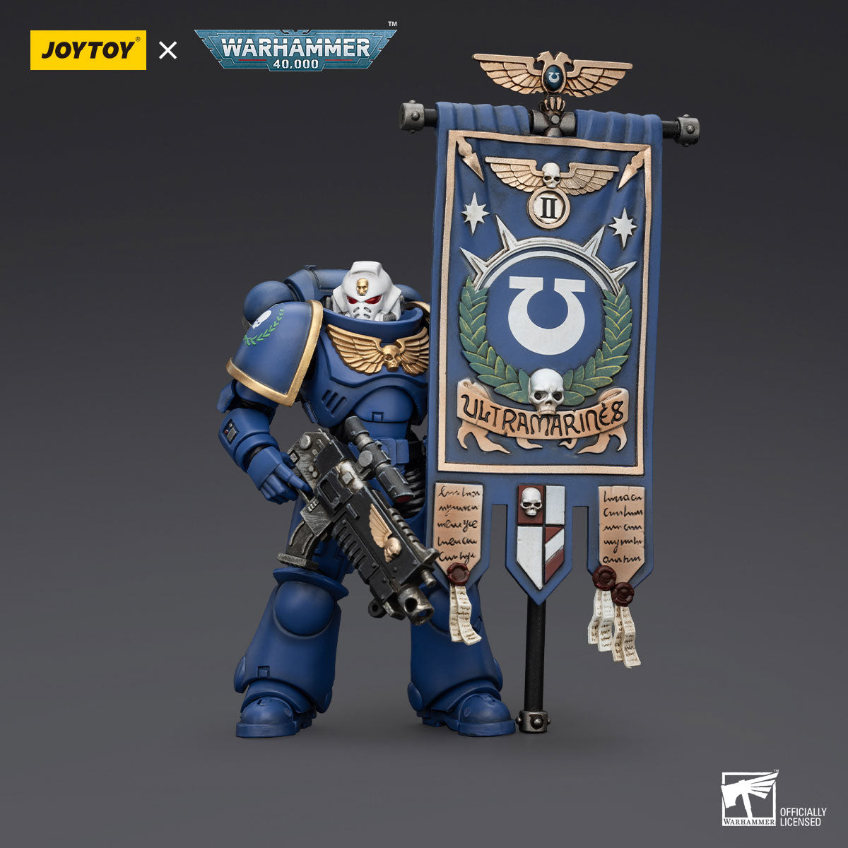 JOYTOY Warhammer 40K Ultramarines Heroes of the Chapter Primaris Ancient Posca figure