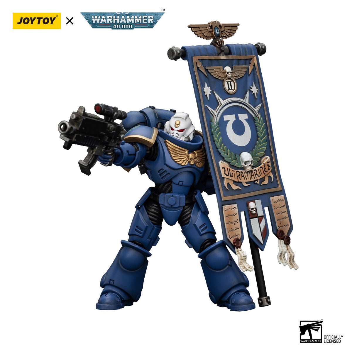 JOYTOY Warhammer 40K Ultramarines Heroes of the Chapter Primaris Ancient Posca figure
