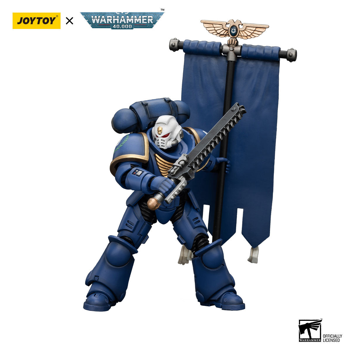 JOYTOY Warhammer 40K Ultramarines Heroes of the Chapter Primaris Ancient Posca figure