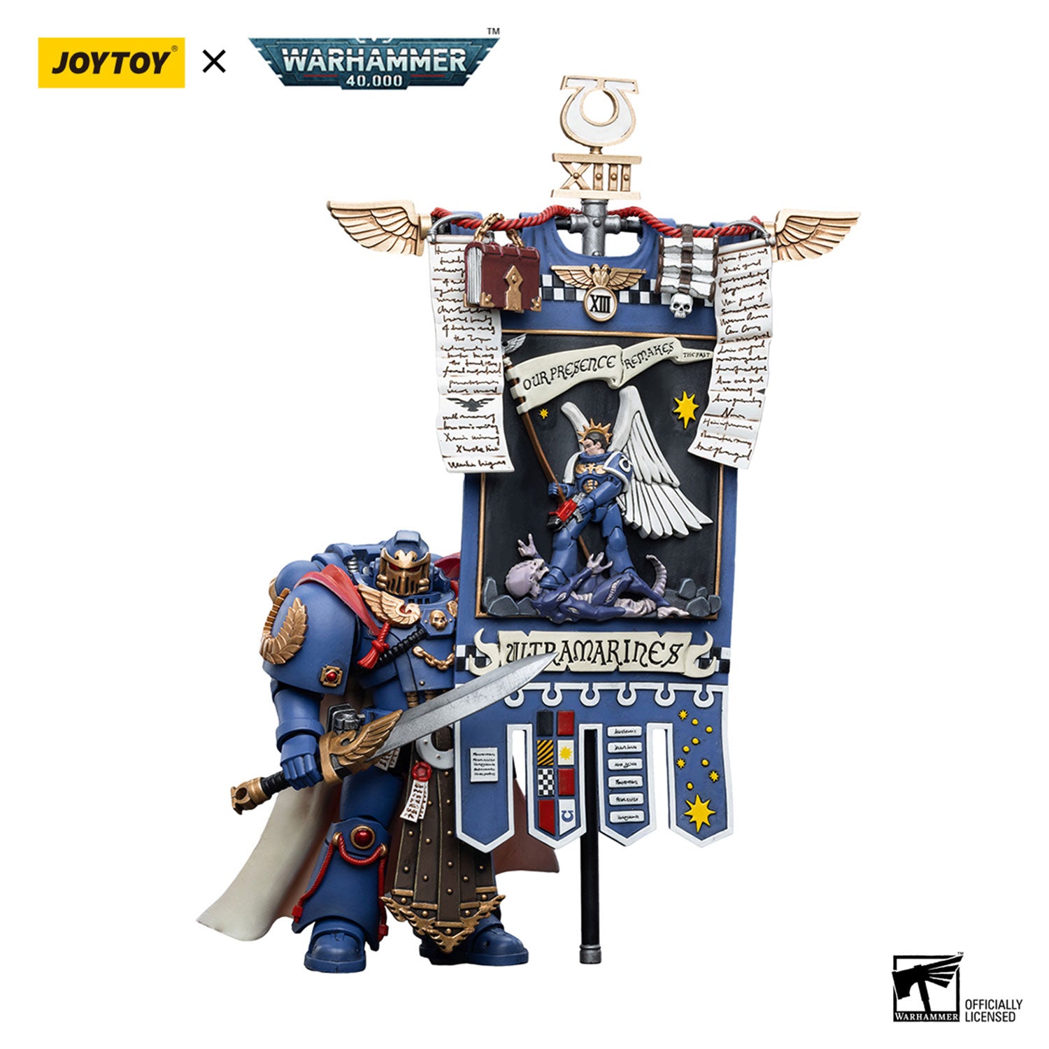 JOYTOY Warhammer 40K Ultramarines Honour Guard Chapter Ancient figure