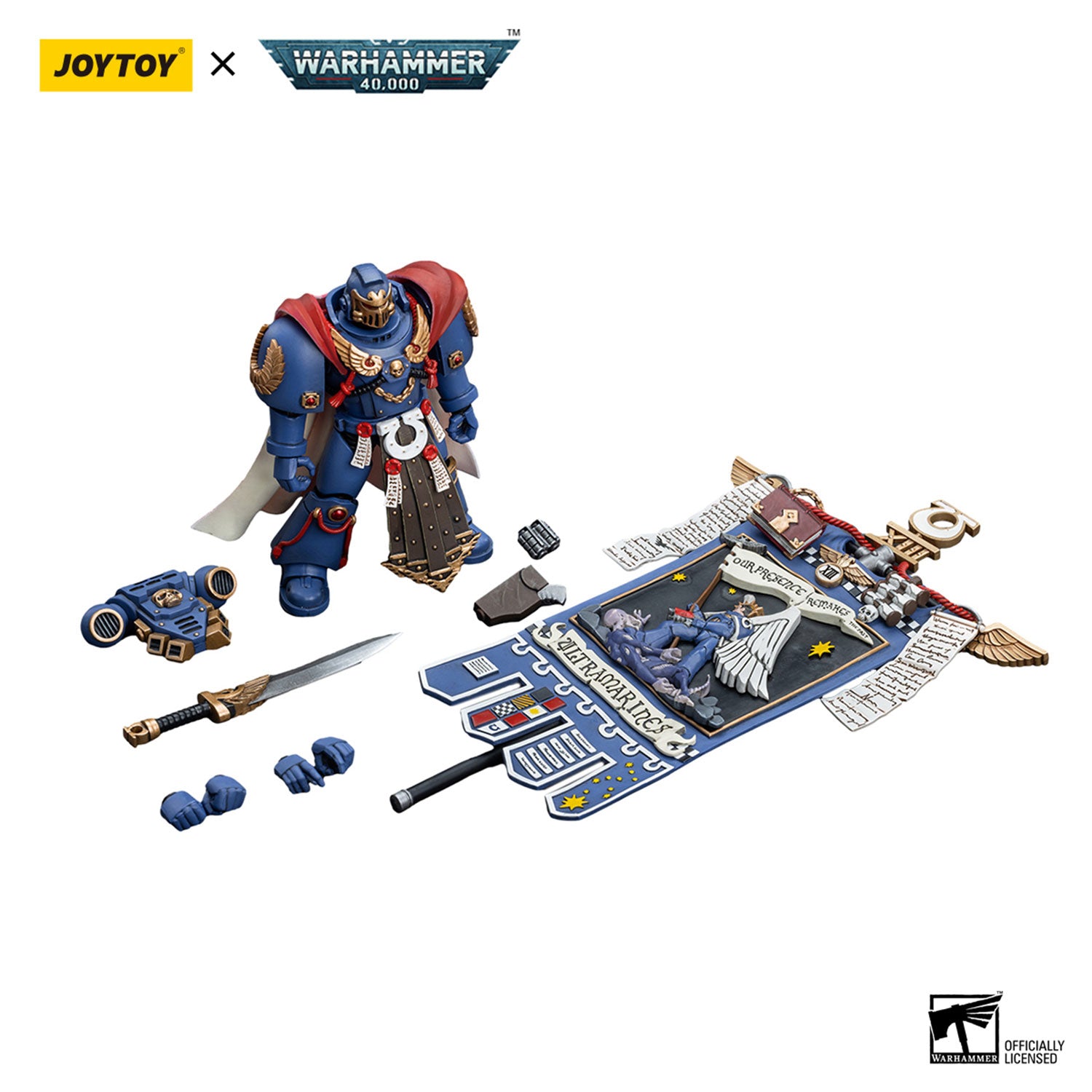 JOYTOY Warhammer 40K Ultramarines Honour Guard Chapter Ancient figure
