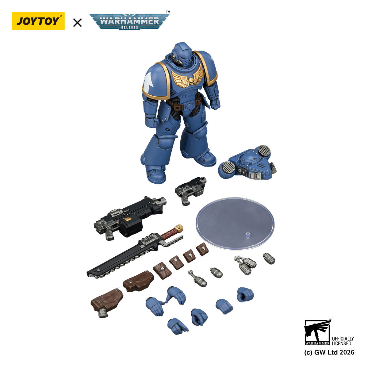 JOYTOY Warhammer 40K Ultramarines Intercessor figure