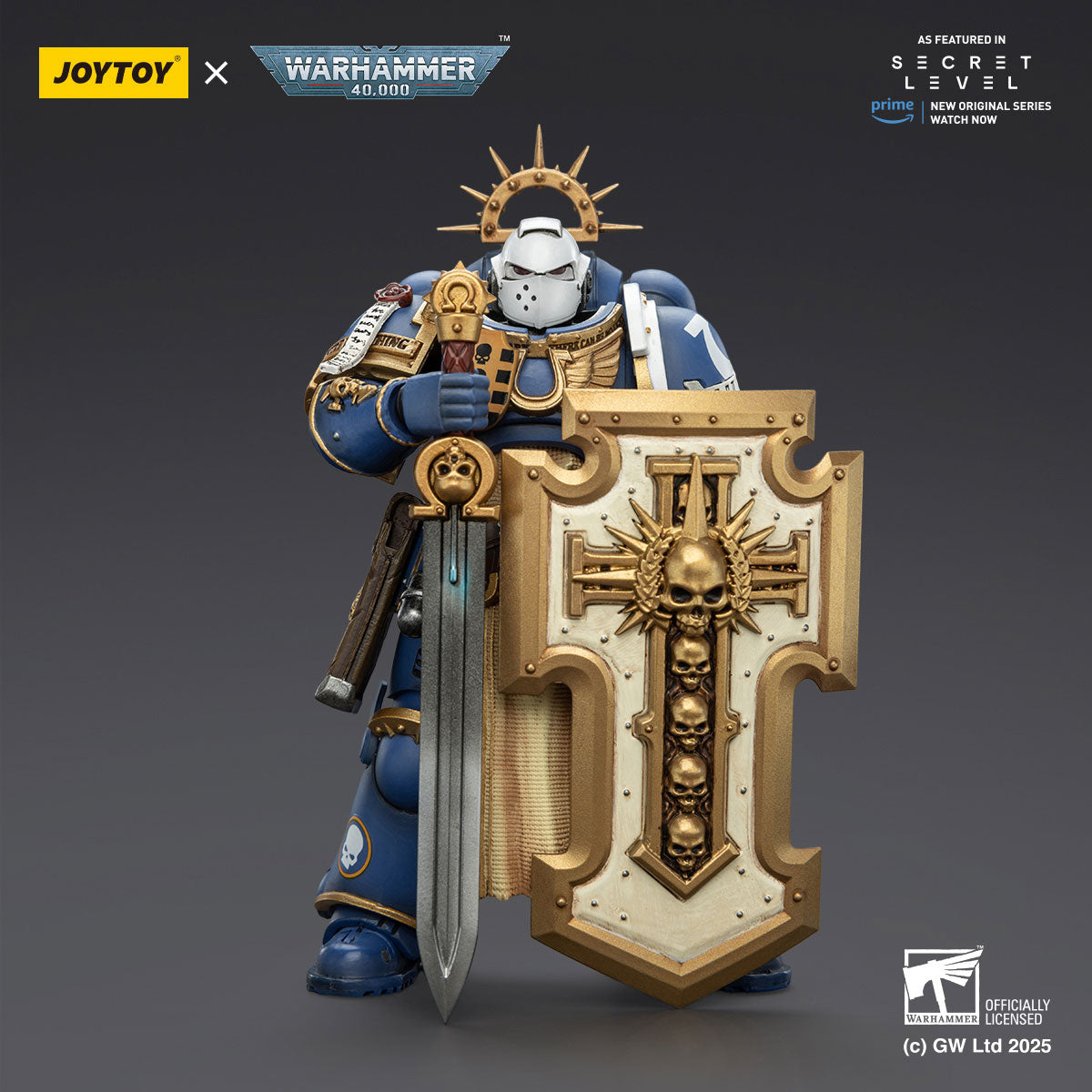 JOYTOY Warhammer 40K Ultramarines Levantus figure