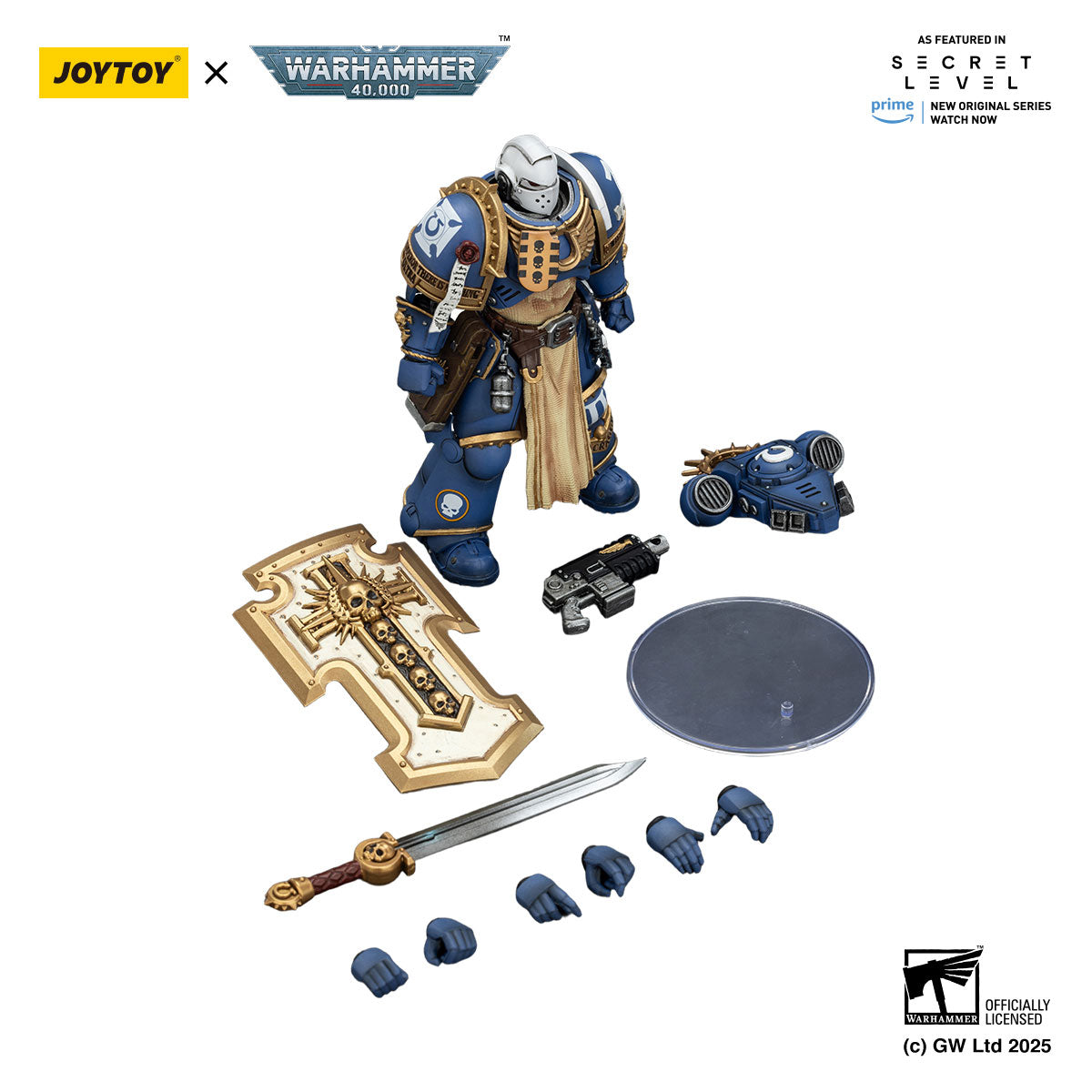 JOYTOY Warhammer 40K Ultramarines Levantus figure