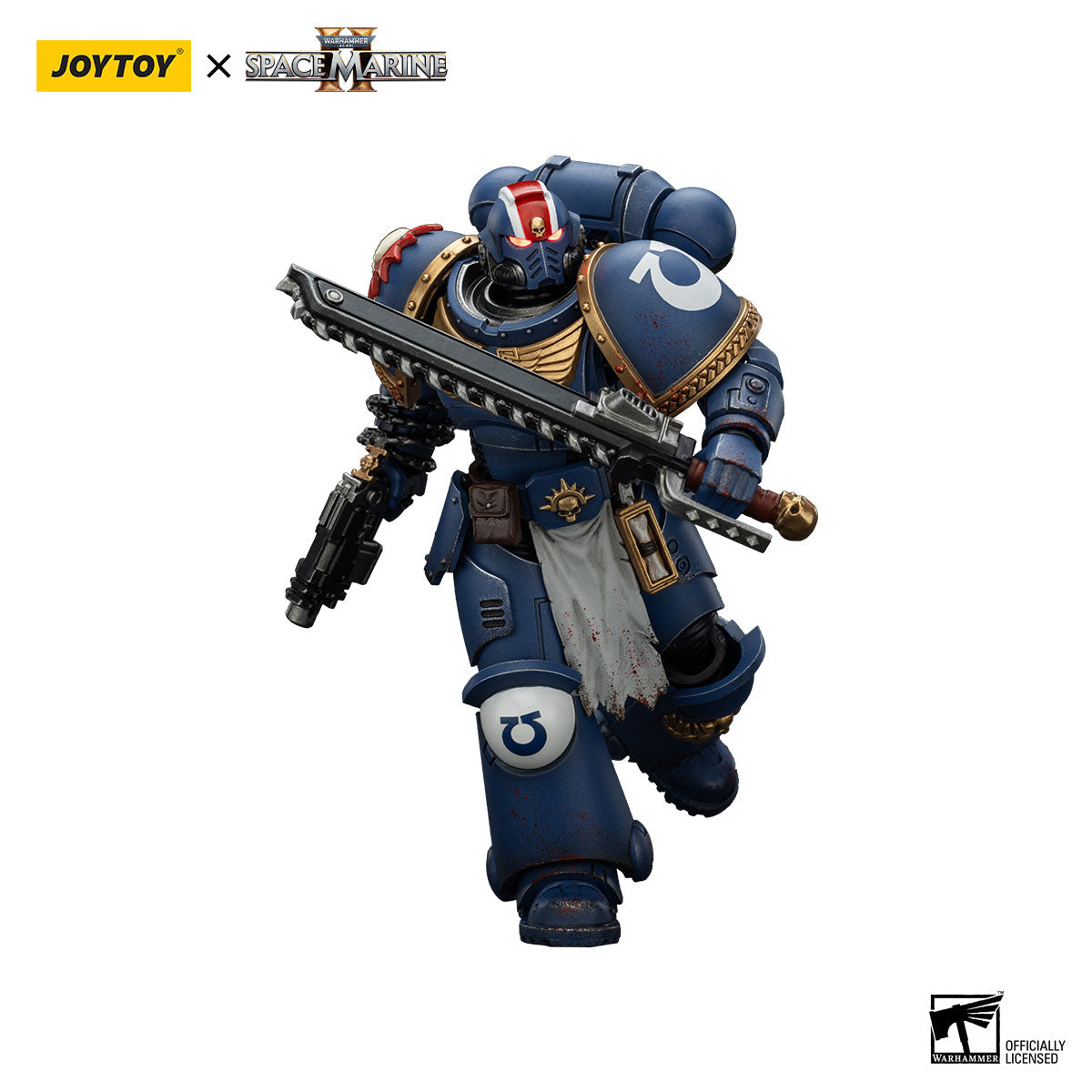 JOYTOY Warhammer 40K Space Marine 2 Ultramarines Lieutenant Titus-Collectors Edition figure
