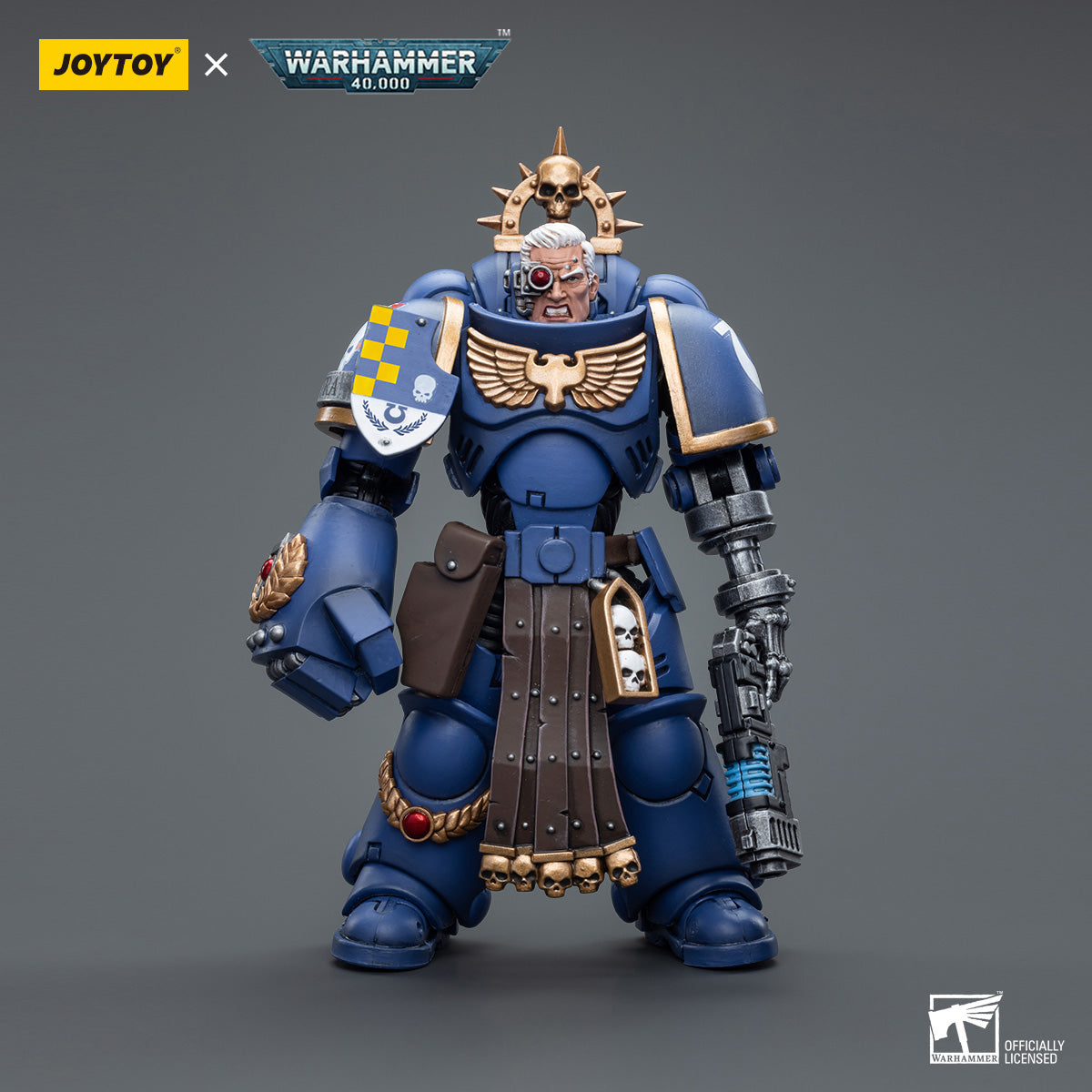 JOYTOY Warhammer 40K Ultramarines Lieutenant figure