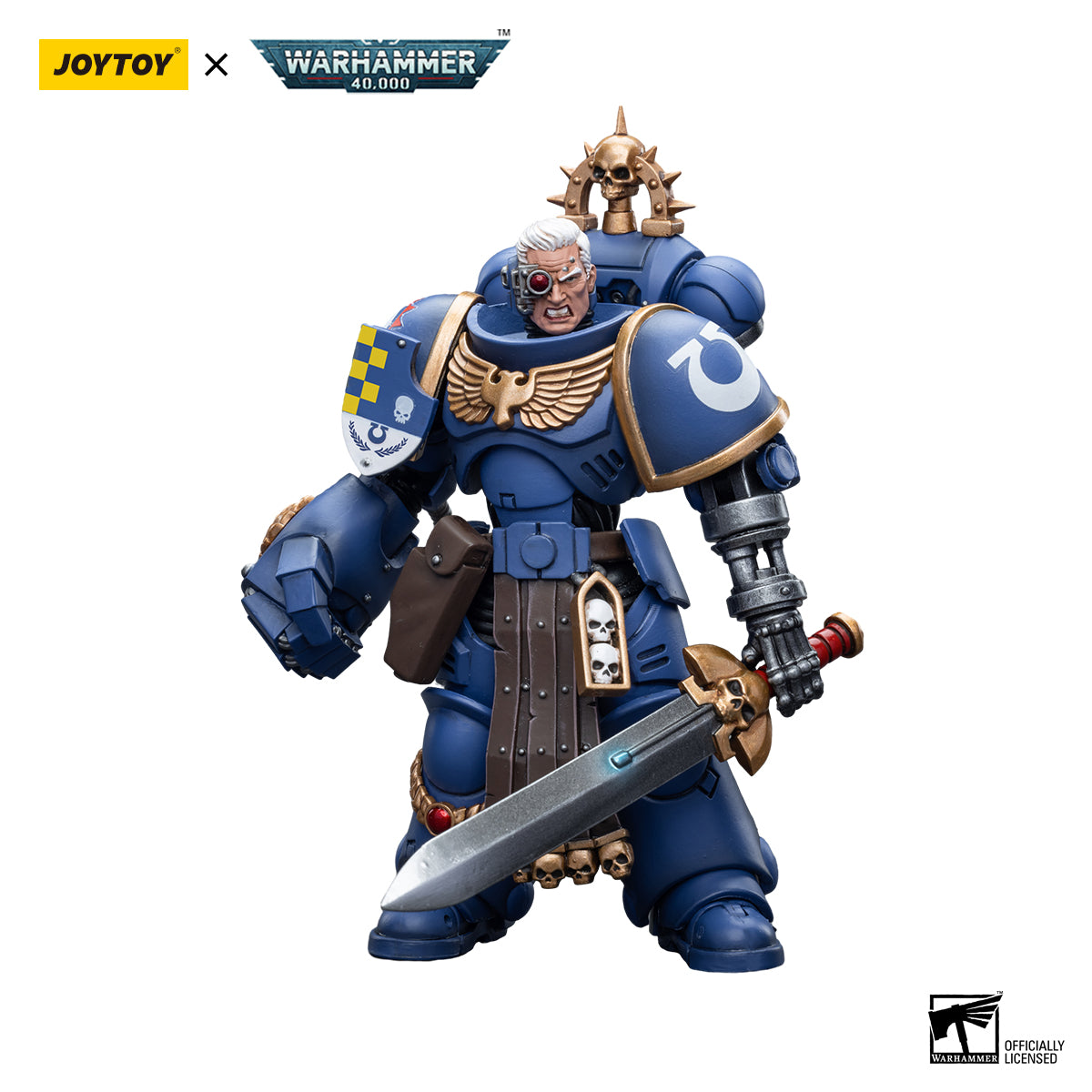 JOYTOY Warhammer 40K Ultramarines Lieutenant figure