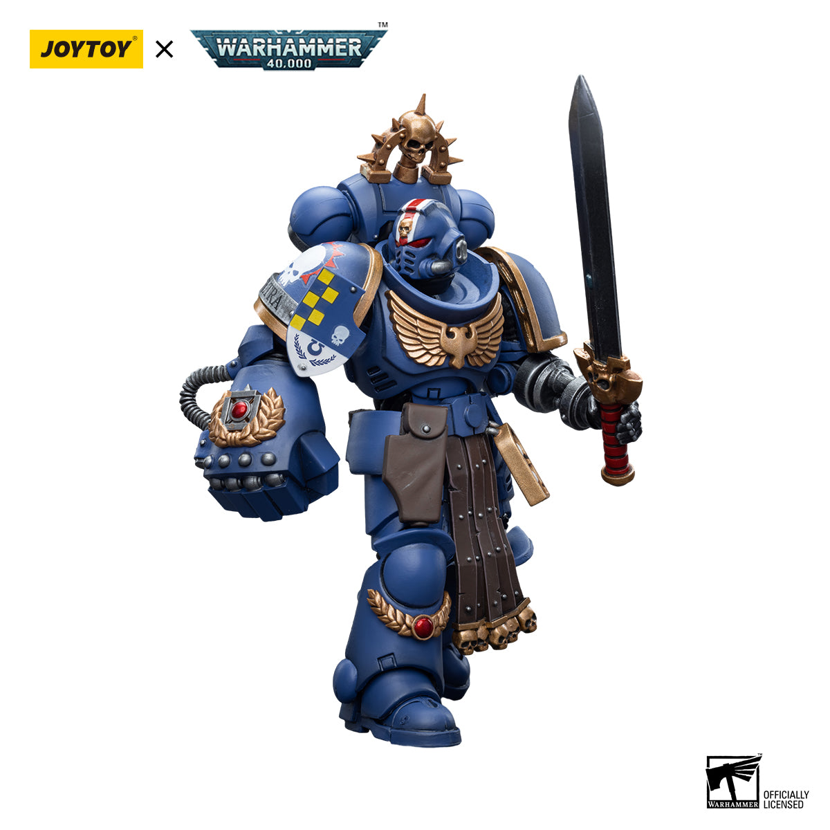 JOYTOY Warhammer 40K Ultramarines Lieutenant figure