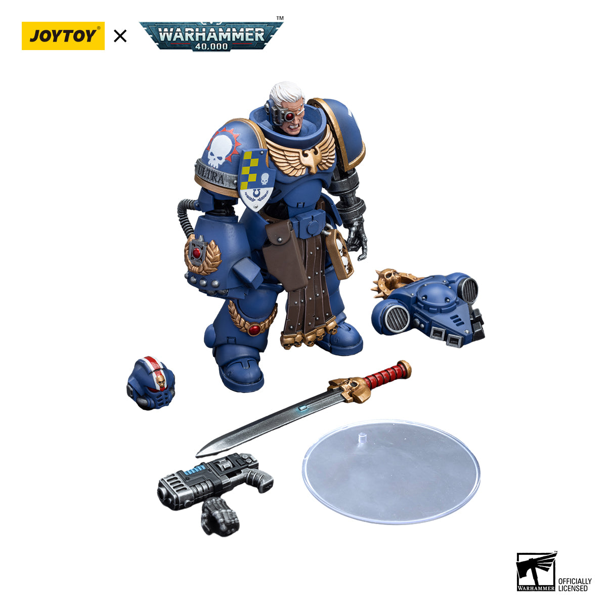 JOYTOY Warhammer 40K Ultramarines Lieutenant figure