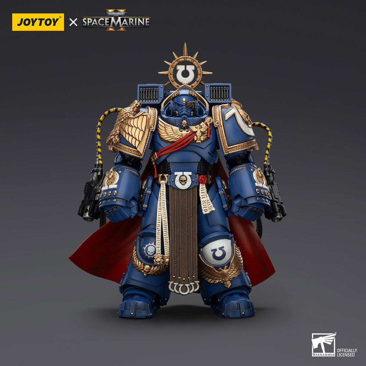 JOYTOY Warhammer 40K Space Marine 2 Ultramarines Marneus Calgar, Chapter Master figure