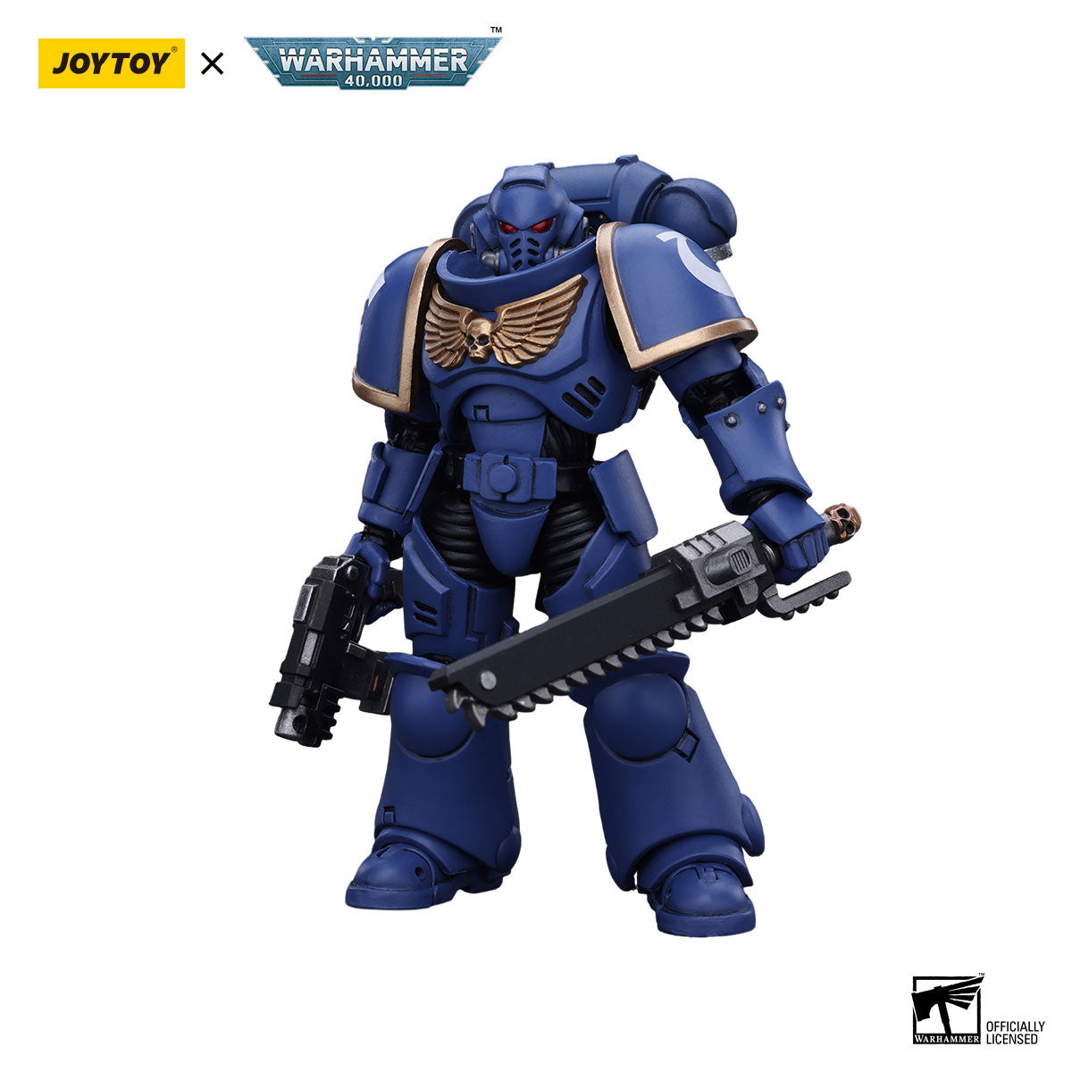 JOYTOY Warhammer 40K Ultramarines Outriders Brother Catonus figure