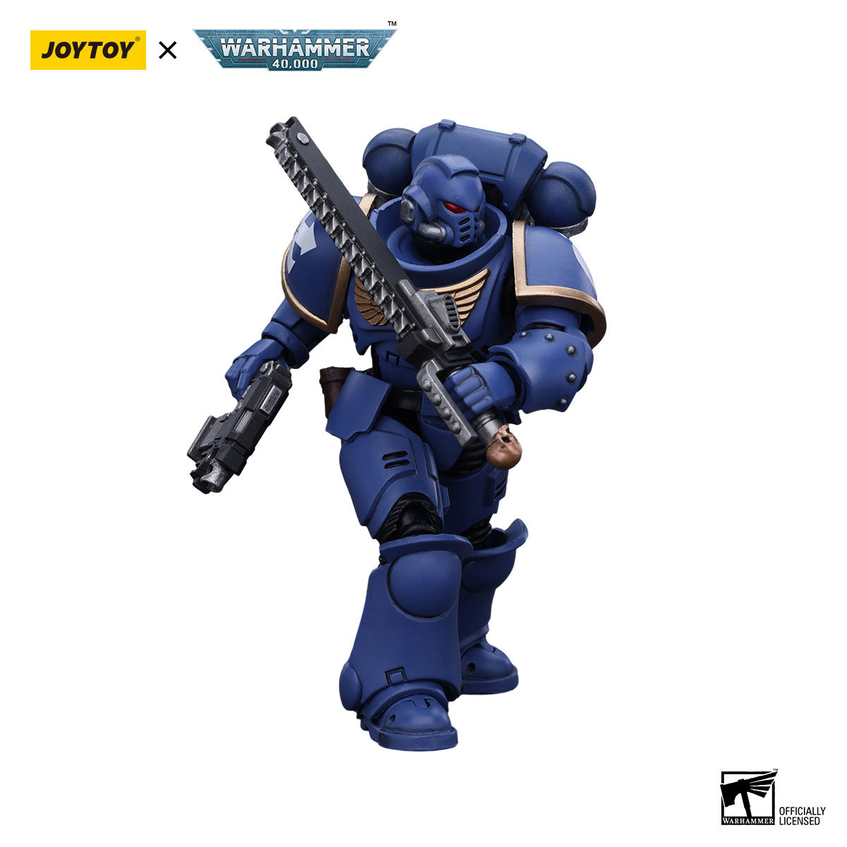 JOYTOY Warhammer 40K Ultramarines Outriders Brother Catonus figure