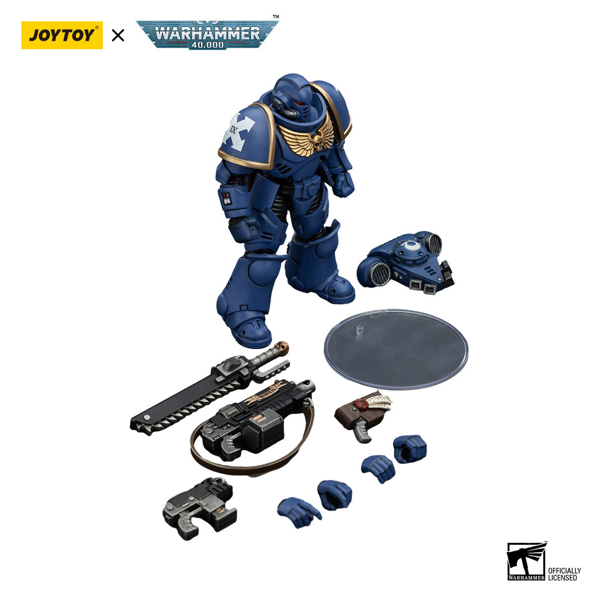 JOYTOY Warhammer 40K Ultramarines Outriders Brother Catonus figure