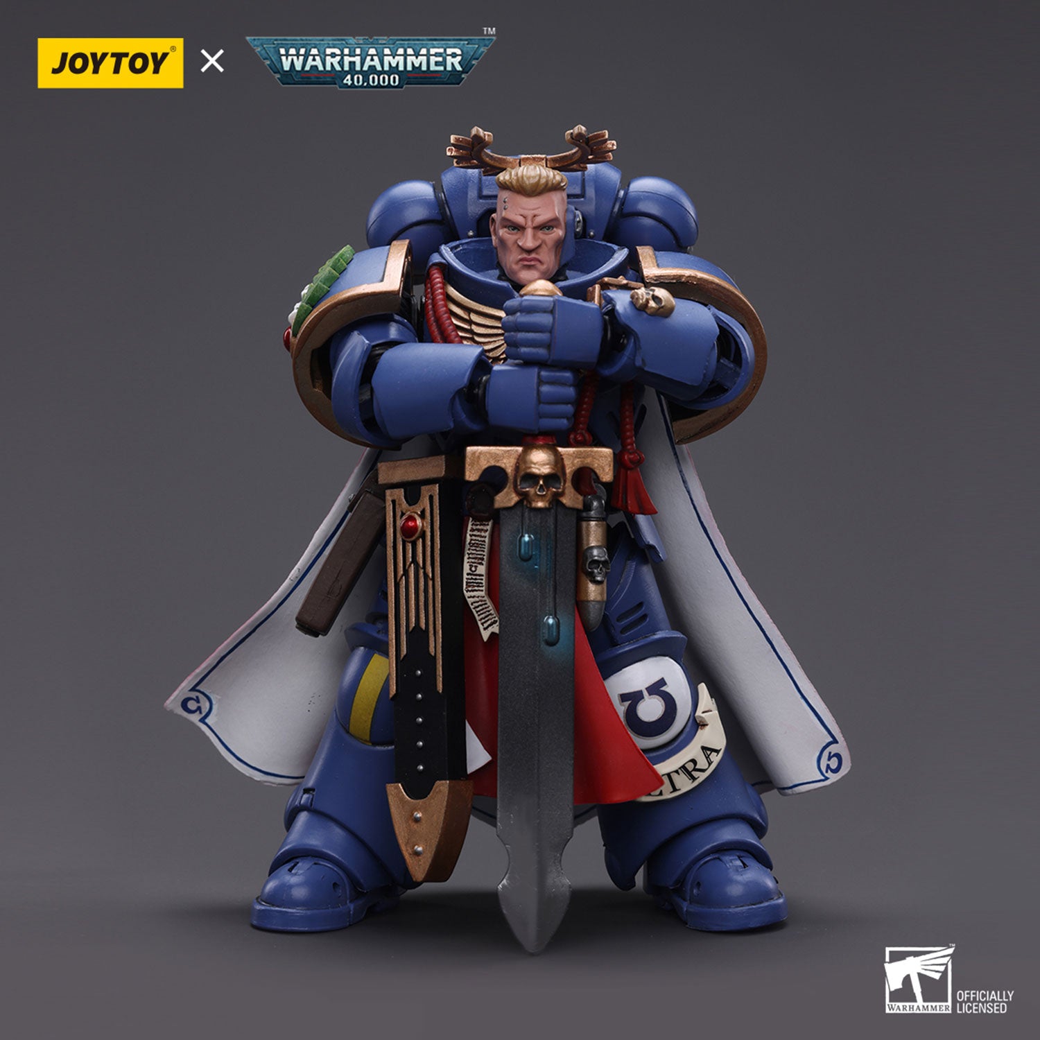 JOYTOY Warhammer 40K Ultramarines Primaris Captain figure