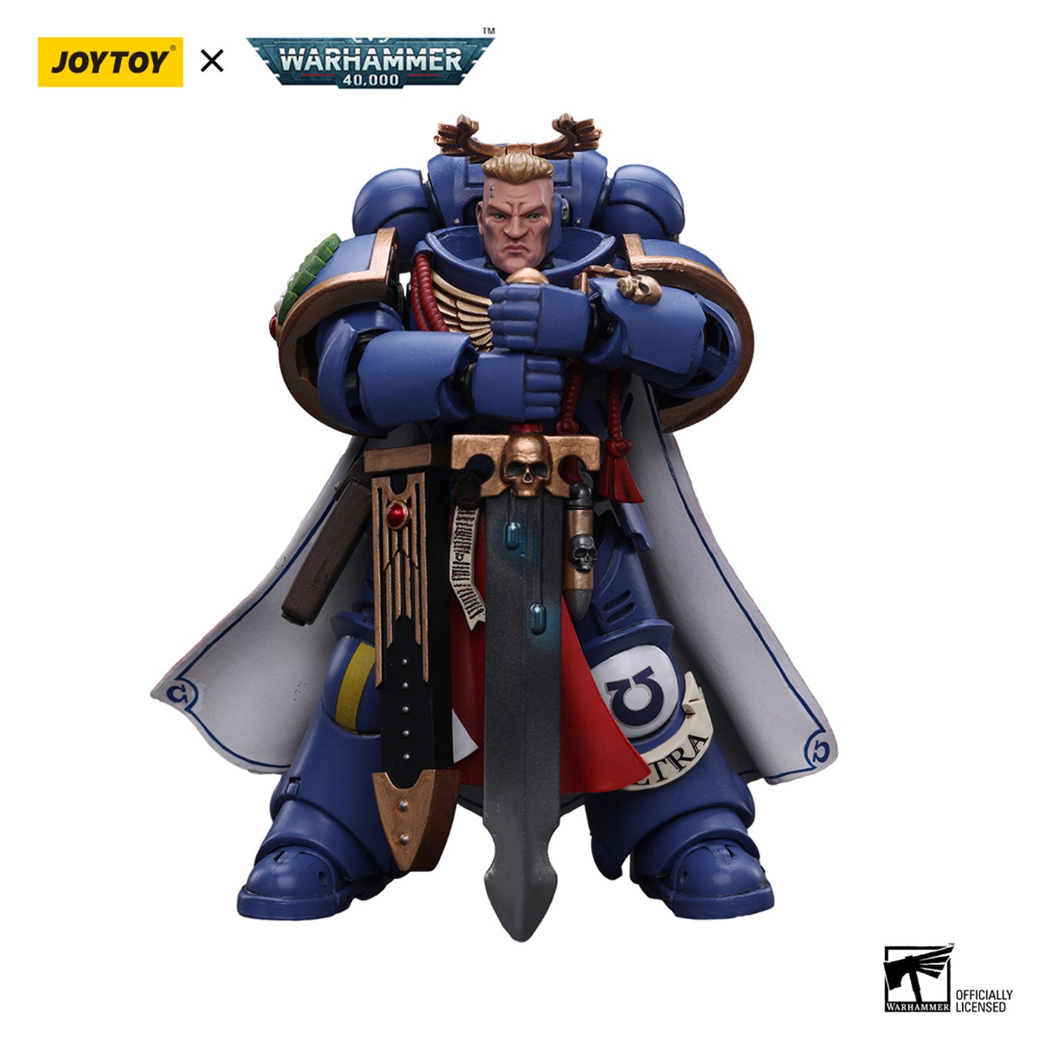 JOYTOY Warhammer 40K Ultramarines Primaris Captain figure